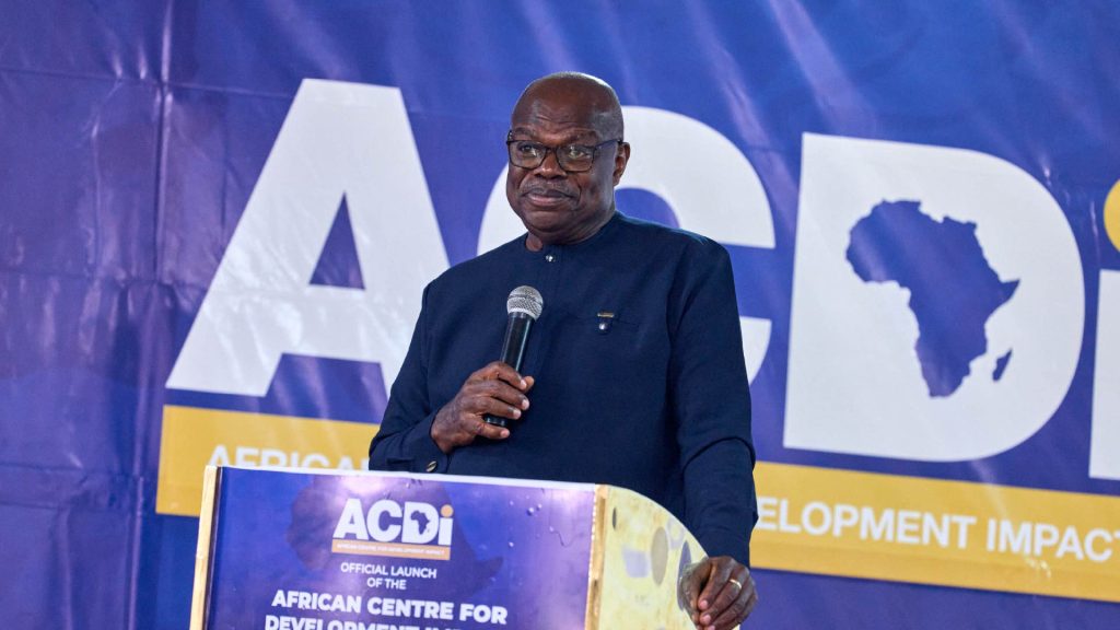 Prof. Ernest Aryeetey chairing the launch event