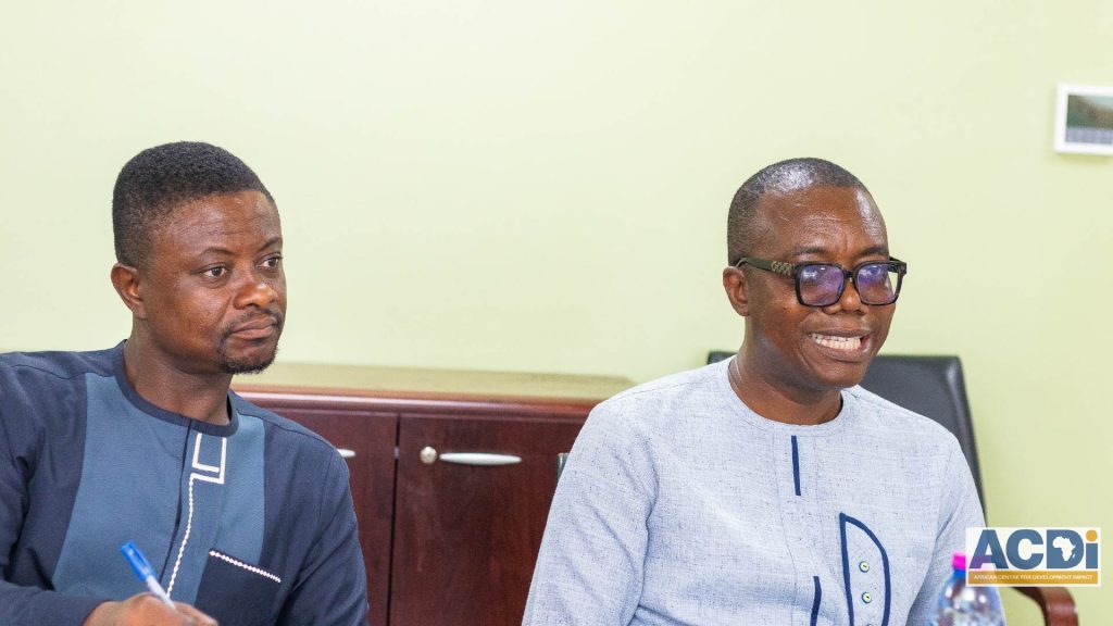 ACDI team with Hon. Bernard Ahiafor